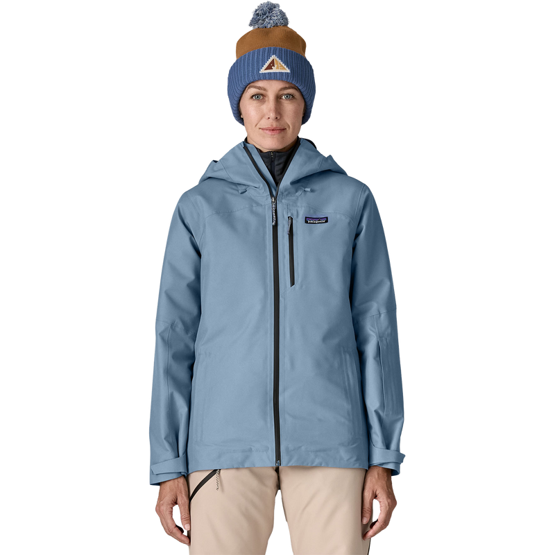 Women's Insulated Powder Town Jacket, Patagonia Women's Insulated Powder Town Jacket in BNLB Barnacle Blue front