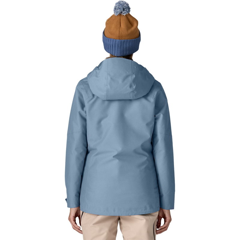 Women's Insulated Powder Town Jacket, Patagonia Women's Insulated Powder Town Jacket in BNLB Barnacle Blue back