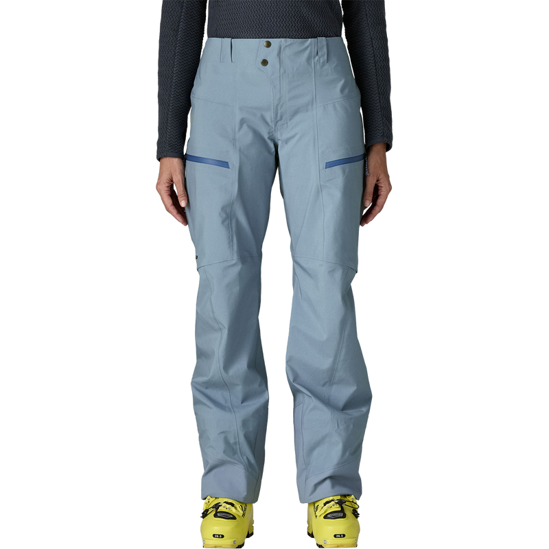 Women's PowSlayer Gore-Tex Pants, Patagonia Women's PowSlayer Gore-Tex Pants in BNLB-Barnacle Blue front