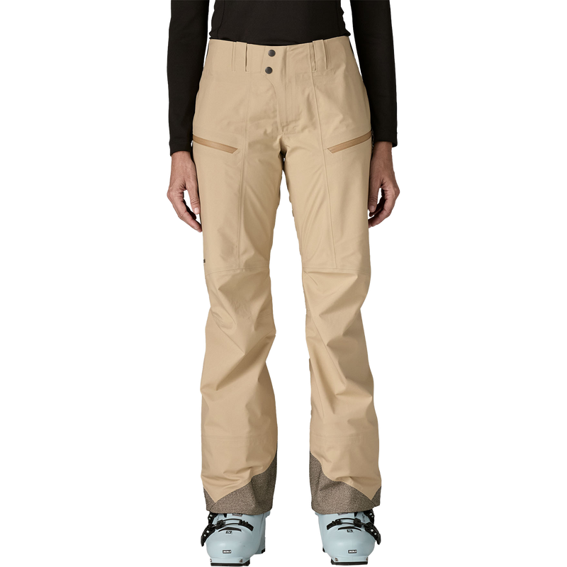 Women's Untracked Gore-Tex Pants, Patagonia Women's Untracked Gore-Tex Pants in ORTN Oar Tan front