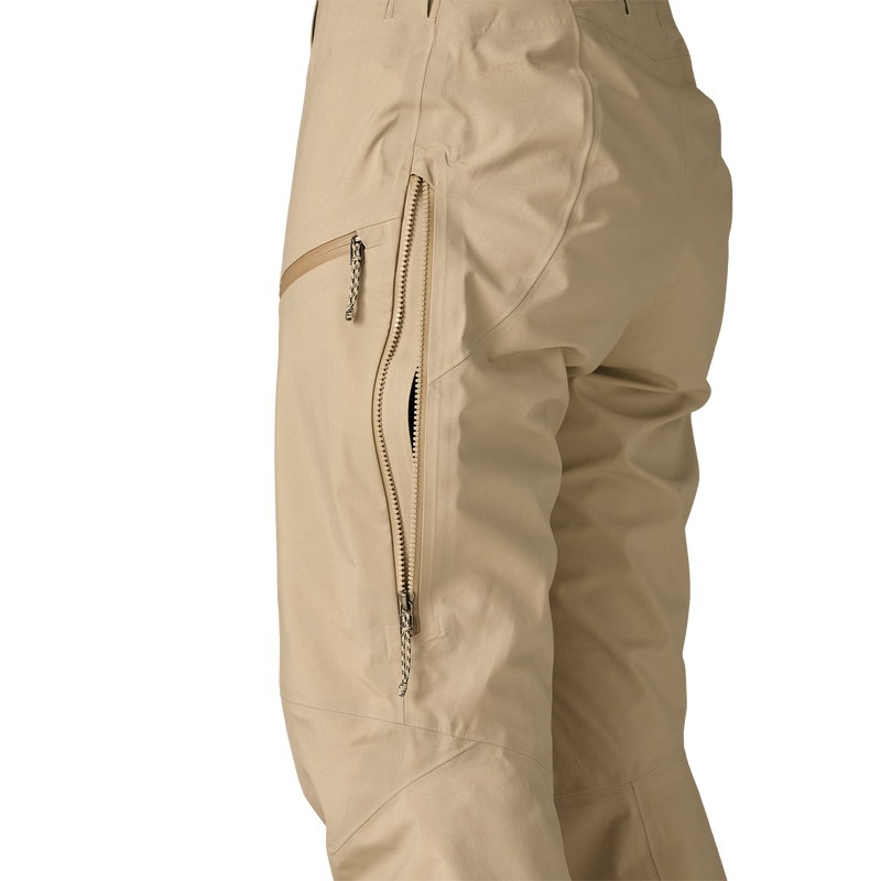 Women's Untracked Gore-Tex Pants, Patagonia Women's Untracked Gore-Tex Pants in ORTN Oar Tan back left
