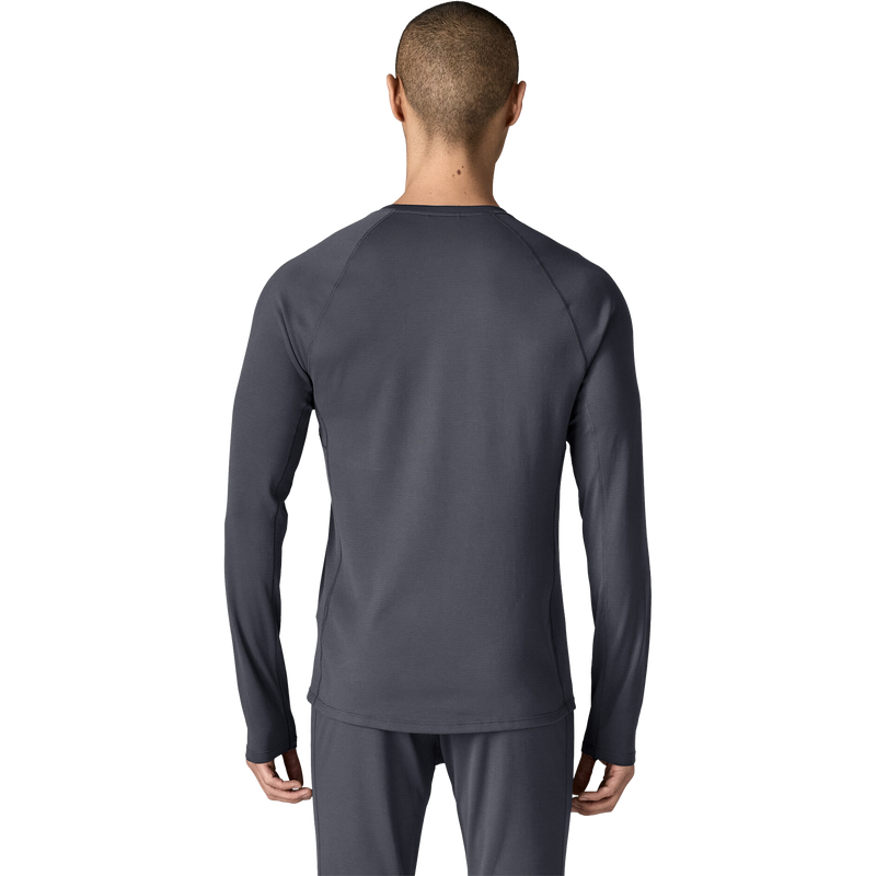 Men's Capilene Midweight Baselayer Crew, Patagonia Men's Capilene Midweight Baselayer Crew in SMDB Smolder Blue back
