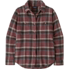 Patagonia Women's Fjord Flannel Shirt in Cozy Cabin Berry Fig