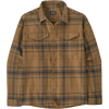 Patagonia Men's Fjord Flannel Shirt in Dissolve Slab Khaki