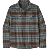 Patagonia Men's Fjord Flannel Shirt in Rising Storm Blue Sage