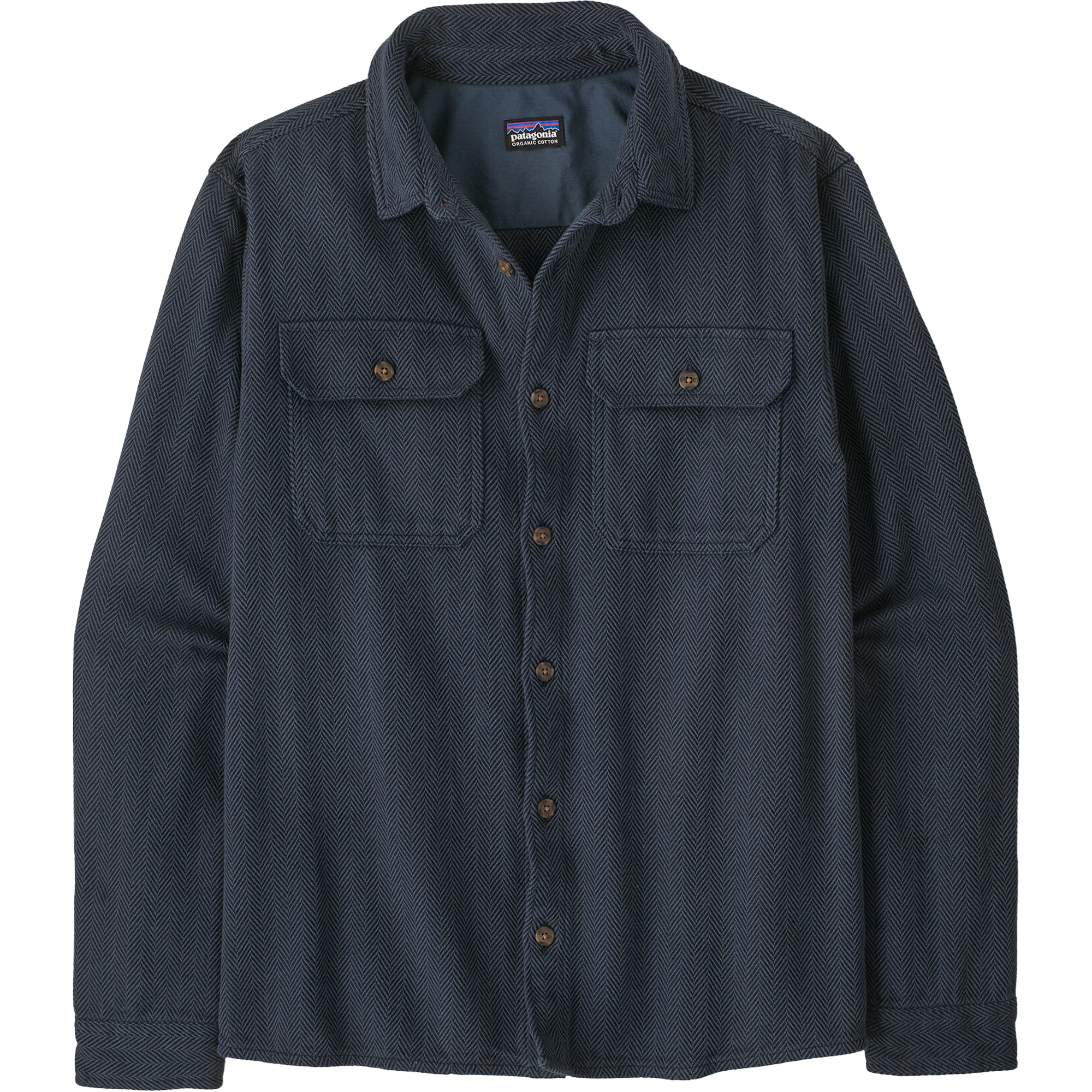 Patagonia Men's Fjord Loft Shirt in Mirror Weave/Summit Blue