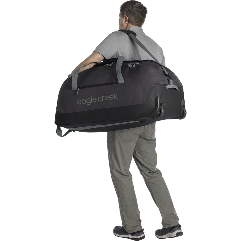 No Matter What Rolling Duffel 120L, Eagle Creek No Matter What Rolling Duffel 120L carrying on shoulder