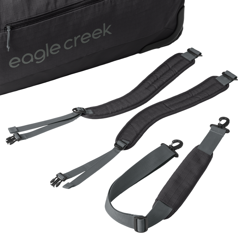 No Matter What Rolling Duffel 120L, Eagle Creek No Matter What Rolling Duffel 120L included strap options