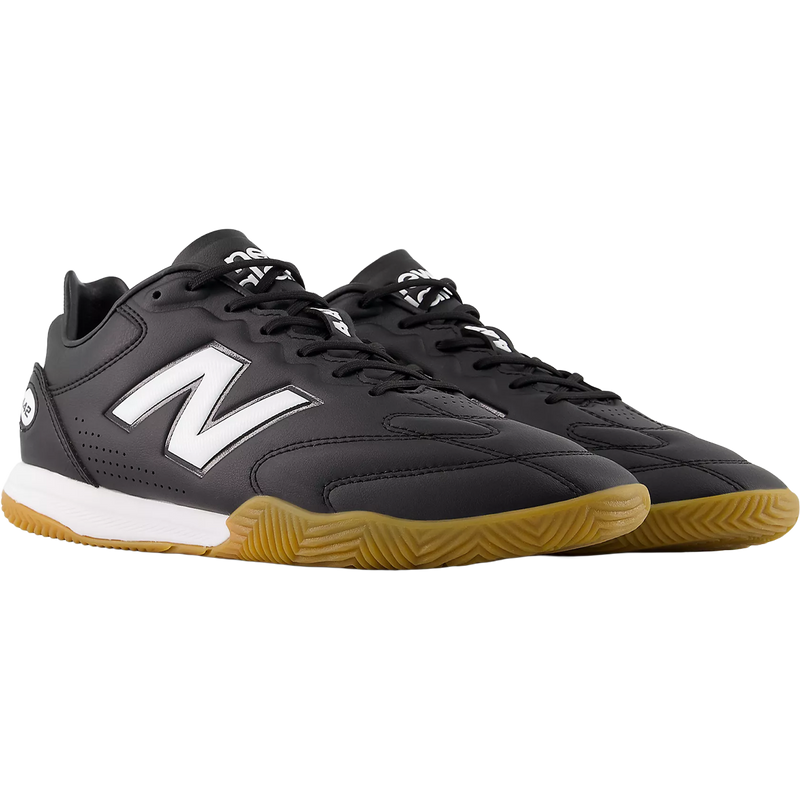 442 Pro V3 IN Wide, New Balance442 Pro V3 IN Wide in Black White angled view