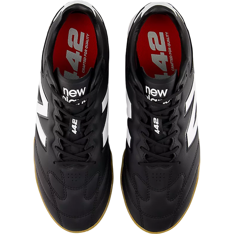 442 Pro V3 IN Wide, New Balance442 Pro V3 IN Wide in Black White top view