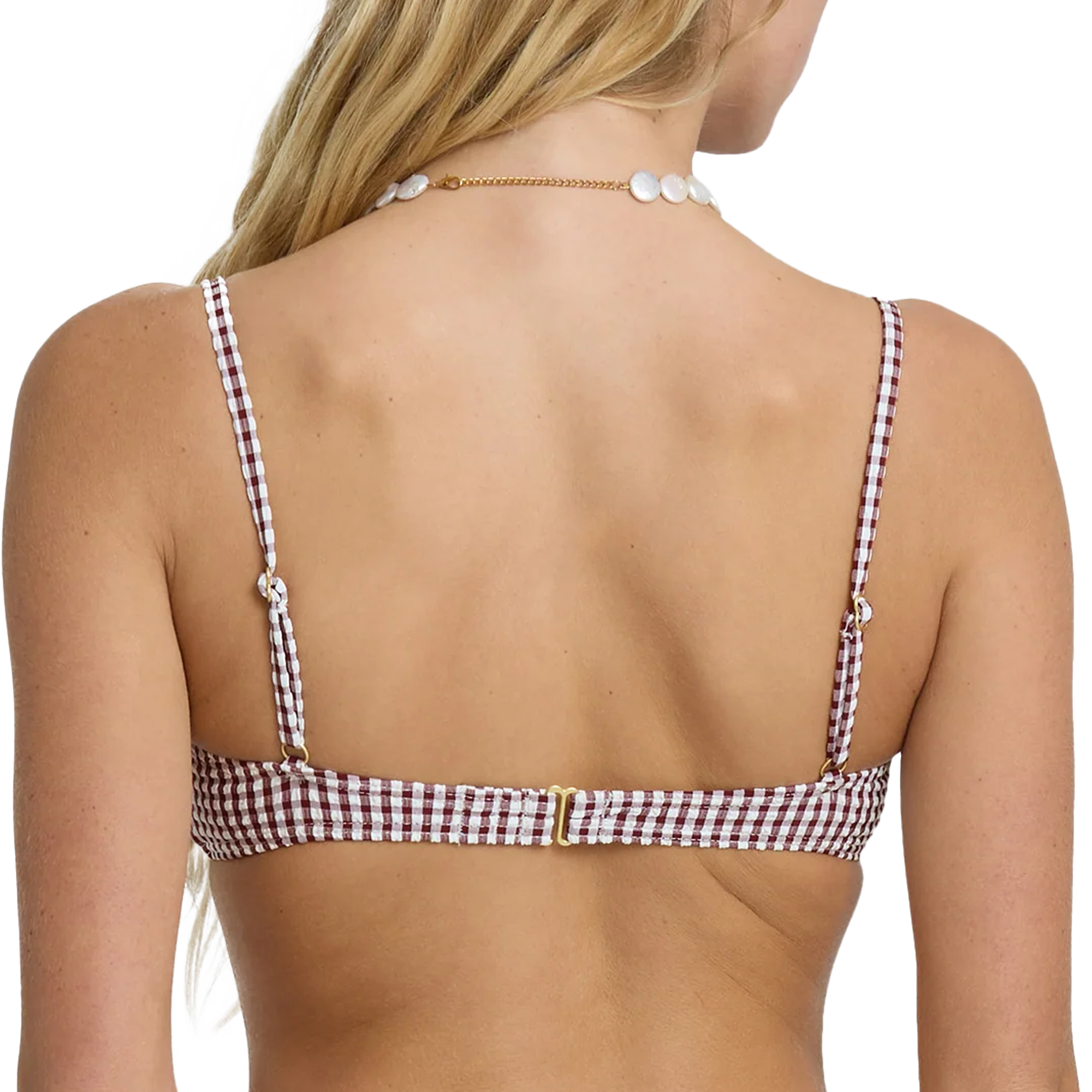 Women's Mini Wave Check Char Underwire Bikini Top alternate view