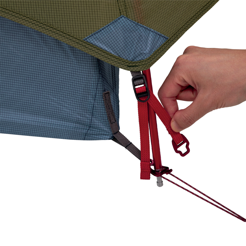 Hubba Hubba HD 3, MSR Hubba Hubba HD 3 Person tent stake loop detail