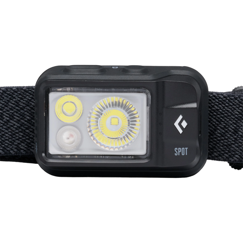 Spot Headlamp, Black Diamond Spot Headlamp in Black with light detail
