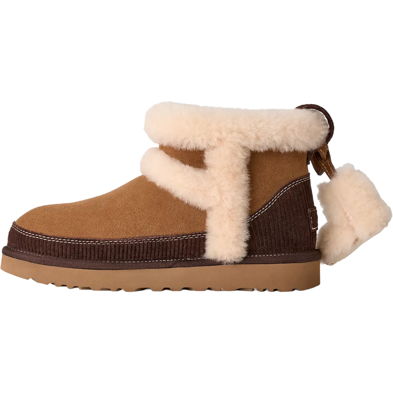 UGG Women's Classic Mini Heritage in Chestnut left facing