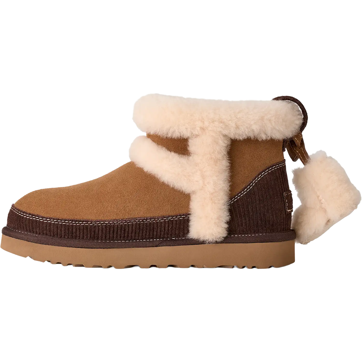 UGG Women's Classic Mini Heritage in Chestnut left facing