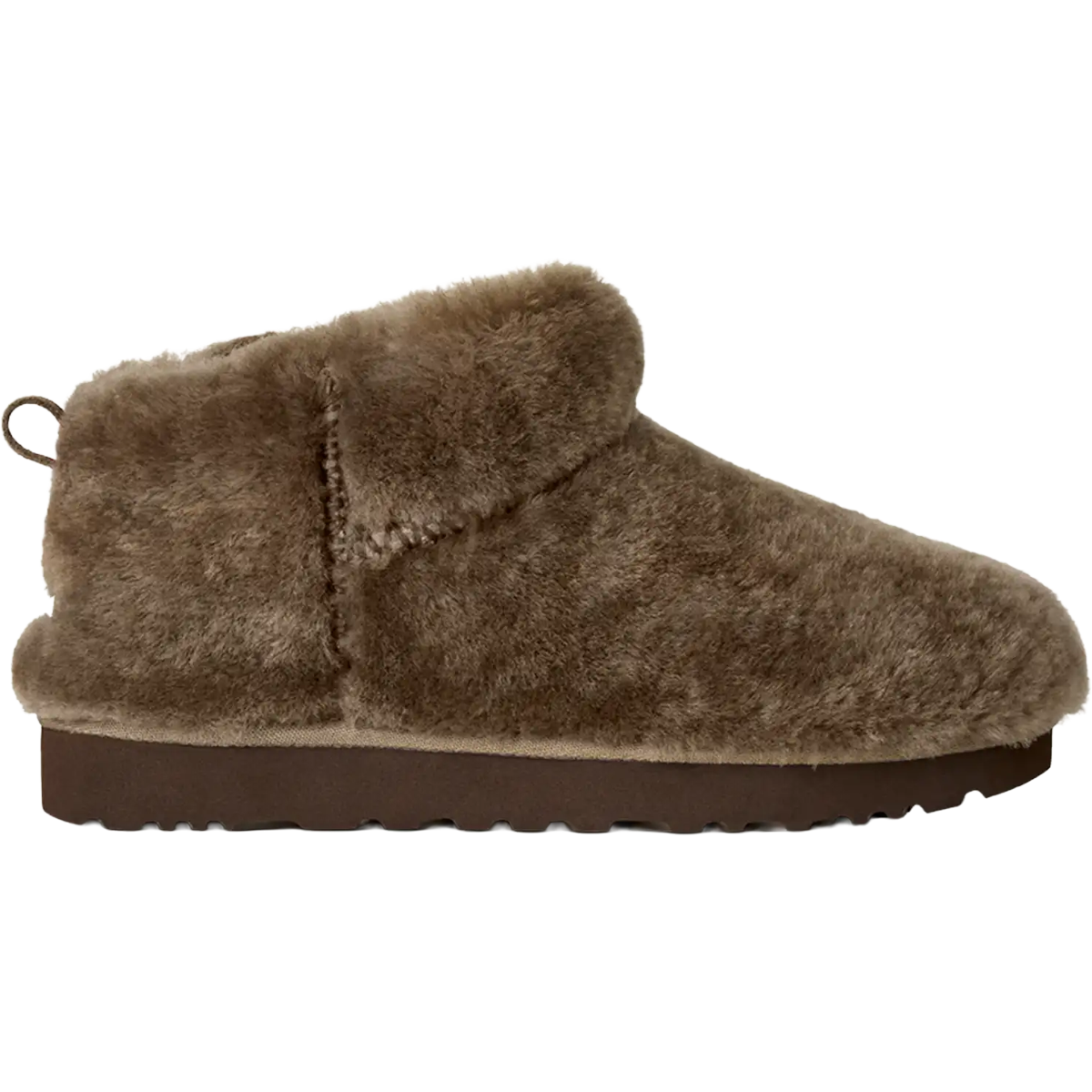 UGG Women's Classic Ultra Mini Fluffed in Light Bronze