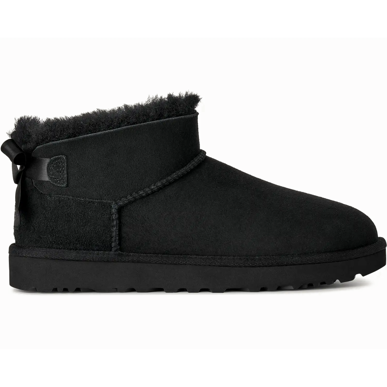 UGG Women's Ultra Mini Bailey Bow II in BLK Black