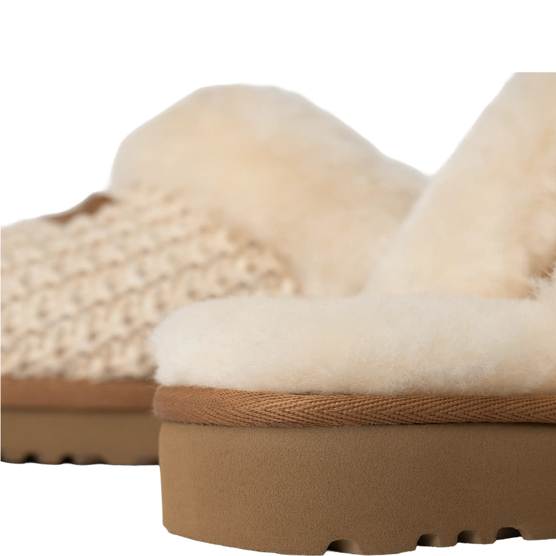 UGG Women's Cozy in Cream stitch detail