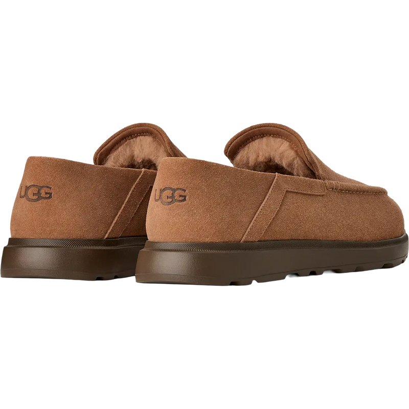 Men's Shep Loafer, UGG Shep Loafer in Chestnut side by side with logo detail