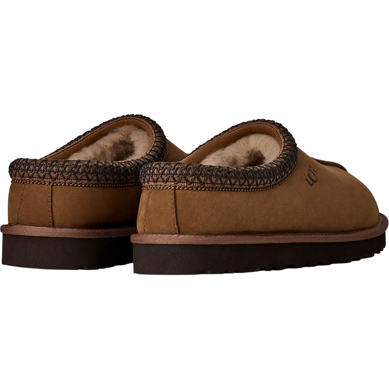 UGG Men's Tasman II Nubuck in Dark Chestnut side by side back view