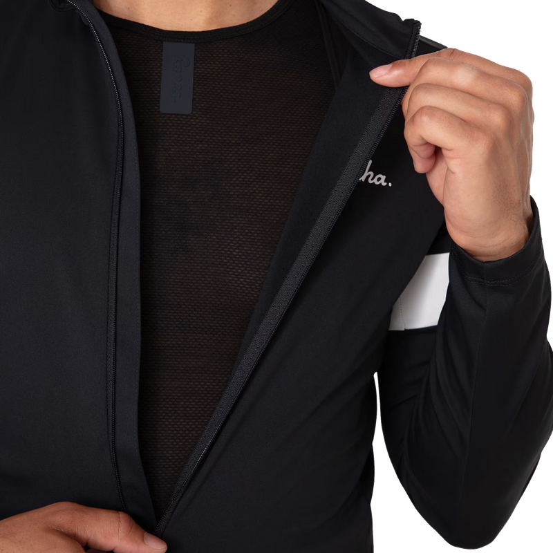 Men's Core Thermal Long Sleeve Jersey, Rapha Men's Core Thermal Long Sleeve Jersey chest zipper