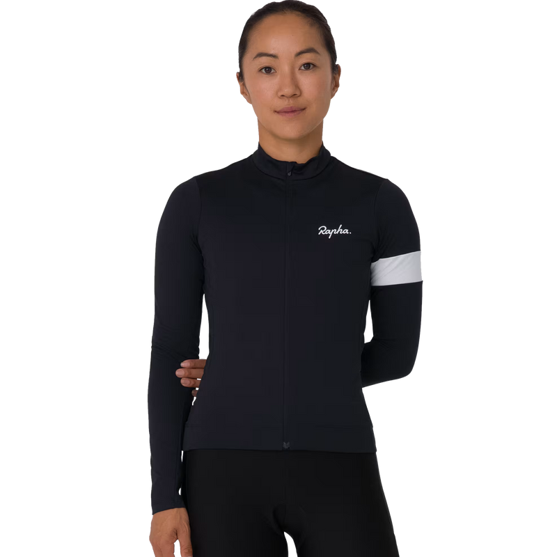 Women's Core Thermal Long Sleeve Jersey, Rapha Women's Core Thermal Long Sleeve Jersey front