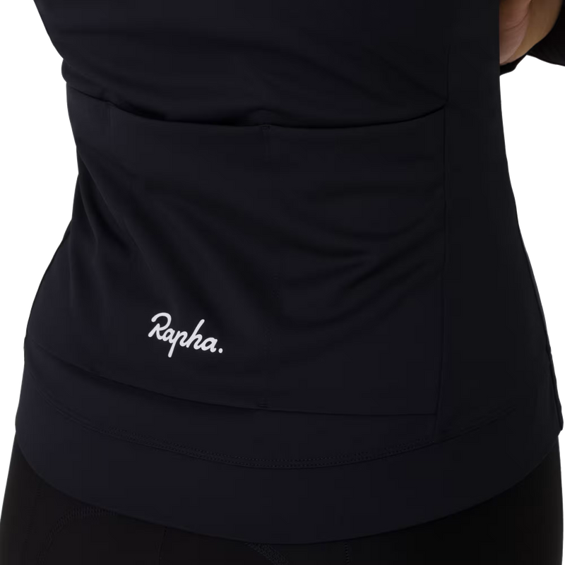 Women's Core Thermal Long Sleeve Jersey, Rapha Women's Core Thermal Long Sleeve Jersey back pockets