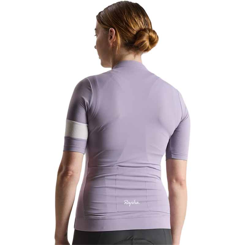 Women's Core Lightweight Jersey, Rapha Women's Core Lightweight Jersey back on model