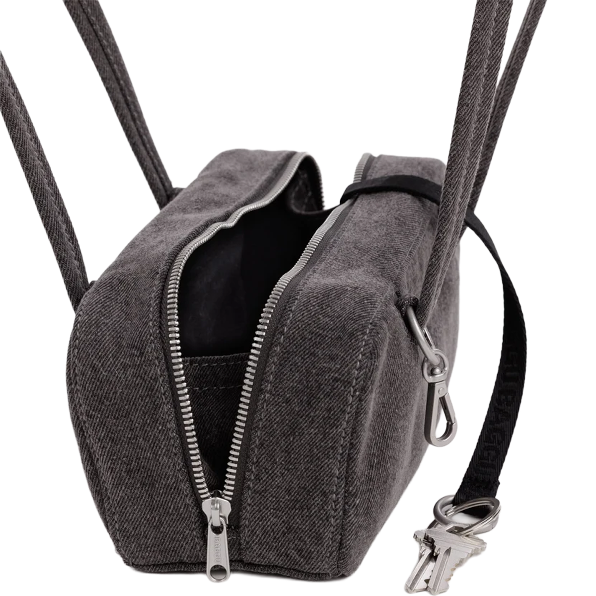 Small Denim Bowler Bag alternate view