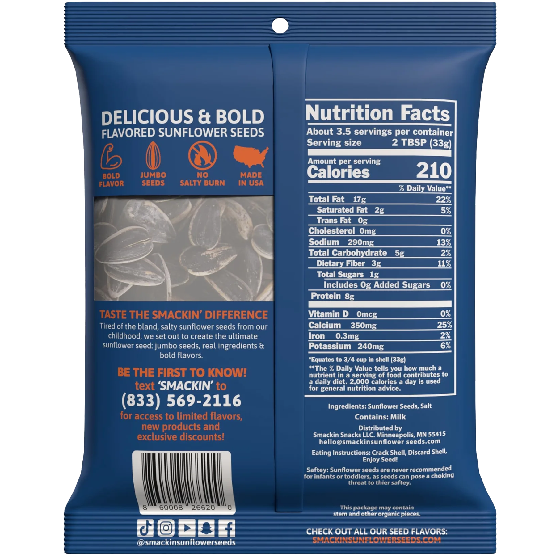 Smackin Sunflower Seeds alternate view