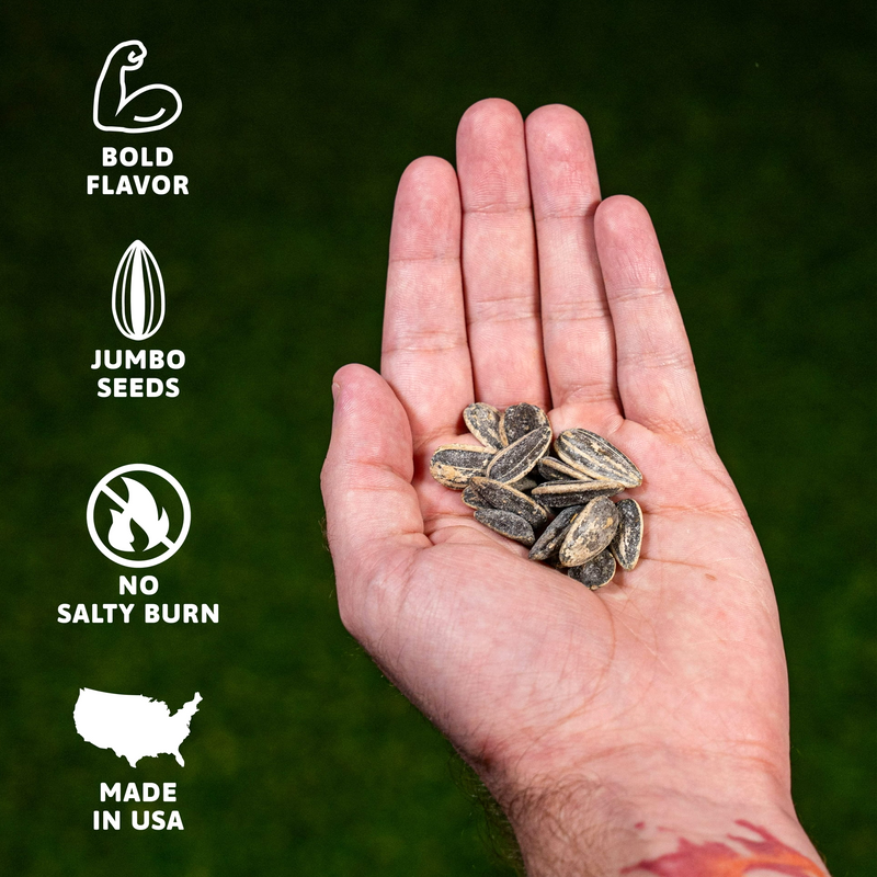 Smackin Sunflower Seeds, Smackin Sunflower Seeds in hand
