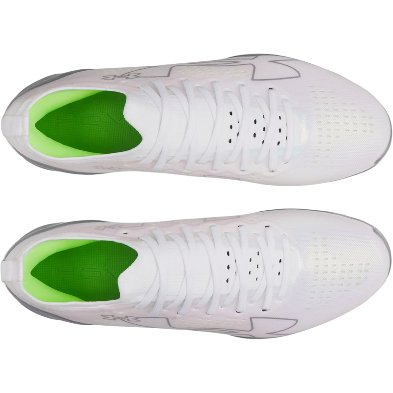 Men's UA Blur Pro, Under Armour UA Blur Pro in 101-White/Metallic Silver pair top