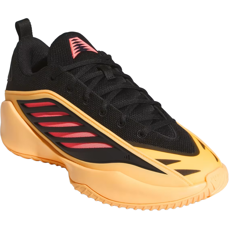 Anthony Edwards Believe That 1 'With Love', Adidas Anthony Edwards Believe That 1 'With Love' in Core Back Acid Orange angled lateral view