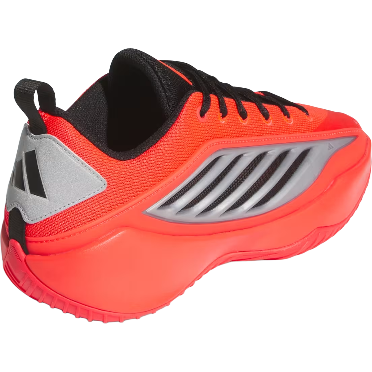 Adidas Anthony Edward Believe That 1 'Alphadawg' in Pure Ruby Core Black Cloud White angled heel detail