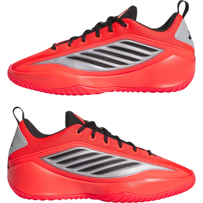 Adidas Anthony Edward Believe That 1 'Alphadawg' in Pure Ruby Core Black Cloud White side by side