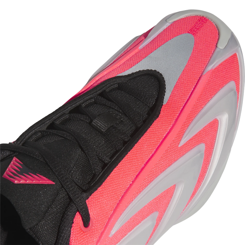 Adidas Anthony Edwards 3 in Lucid Red Silver and metallic toe detail