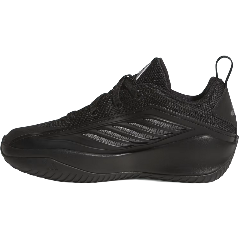 Youth Anthony Edwards Believe That 1 'OG TWolves' Preschool, Adidas Youth Anthony Edwards Believe That 1 'OG TWolves' PS in Core Black Iron Metallic left facing