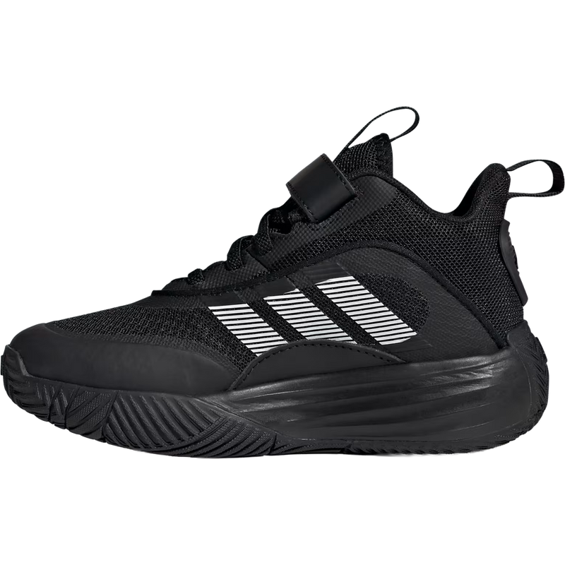 Youth Own The Game 3.0 Preschool, Adidas Youth Own The Game 3.0 Preschool in Core Black Cloud White left facing