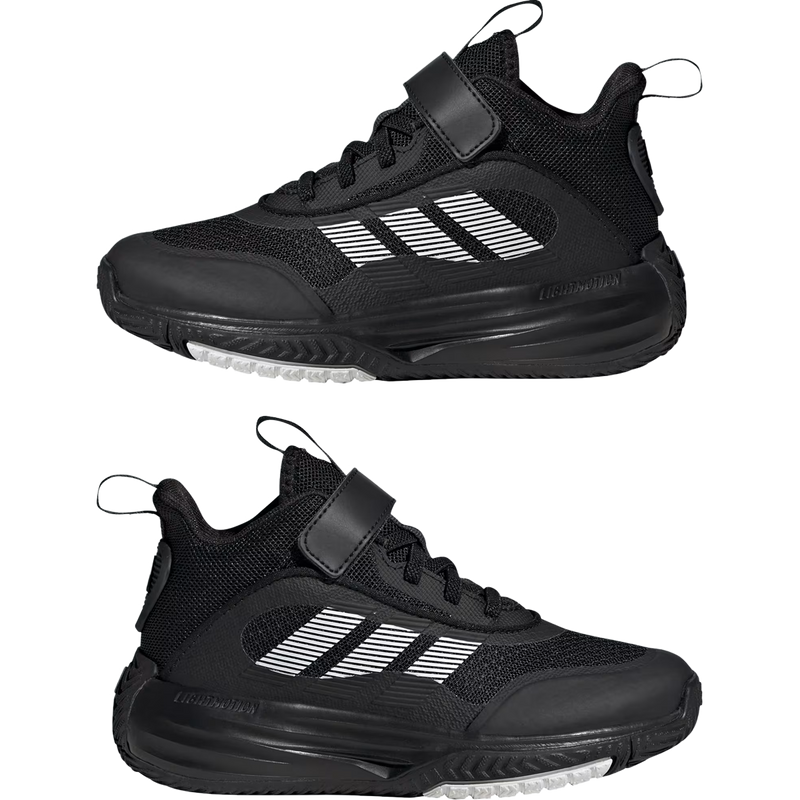 Youth Own The Game 3.0 Preschool, Adidas Youth Own The Game 3.0 Preschool in Core Black Cloud White lateral view
