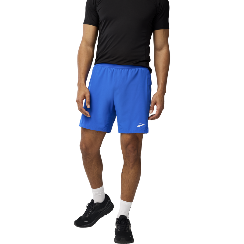 Men's Journey 7" 2-in-1 Short, Brooks Men's Journey 7" 2-in-1 Short in Neo Blue front