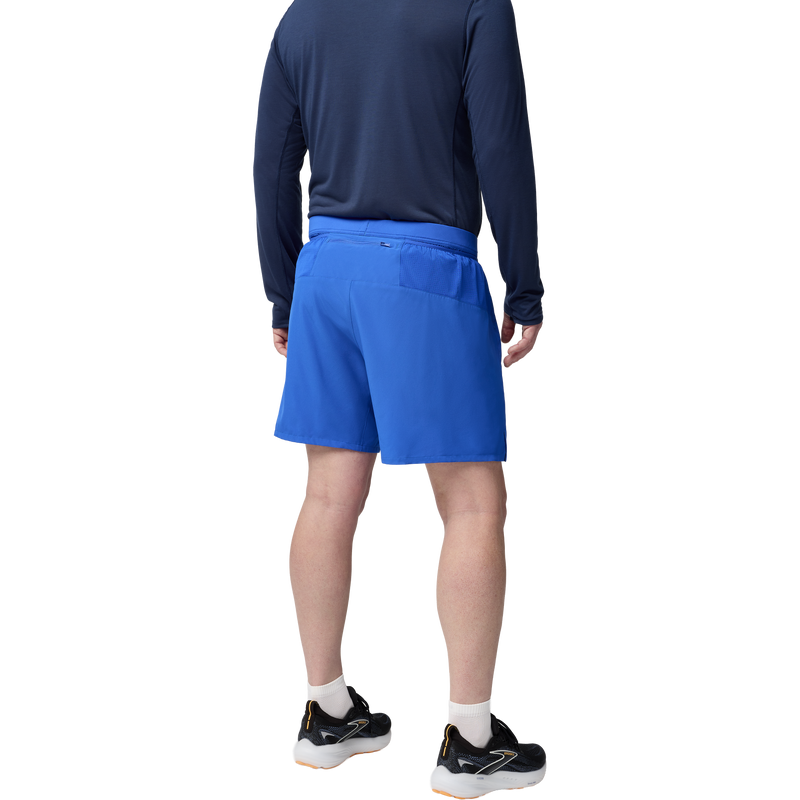 Men's Journey 7" Short, Brooks Men's Journey 7" Short in Neo Blue back
