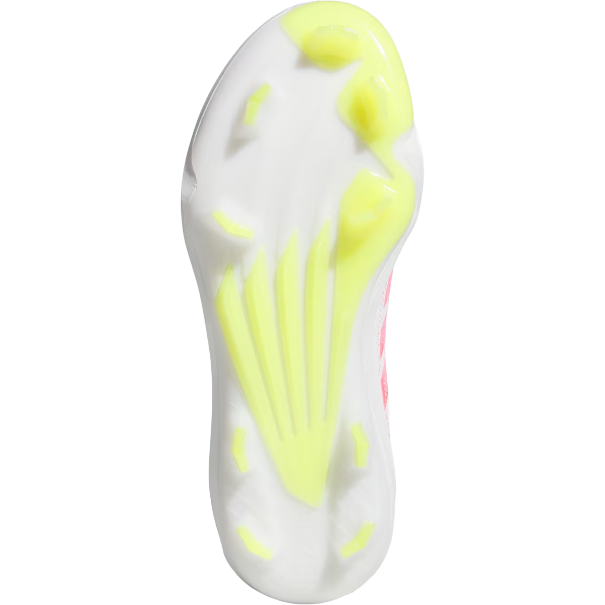 Adidas Women's Adizero Instinct 3.0 TPU in Cloud White Solar Turbo Solar Lemon bottom view