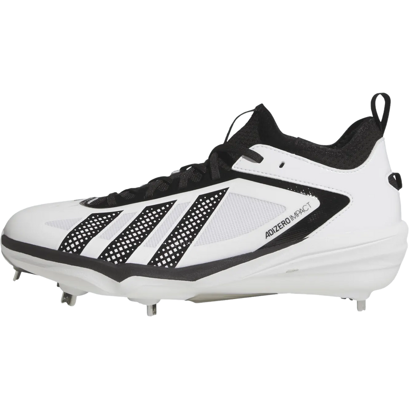 Adizero Impact 3.0 Metal, Adidas Adizero Impact 3.0 Metal in Ftwr White/Core Black left profile
