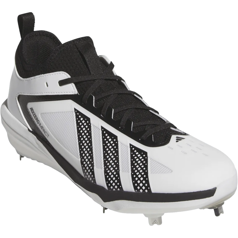Adizero Impact 3.0 Metal, Adidas Adizero Impact 3.0 Metal in Ftwr White/Core Black front right