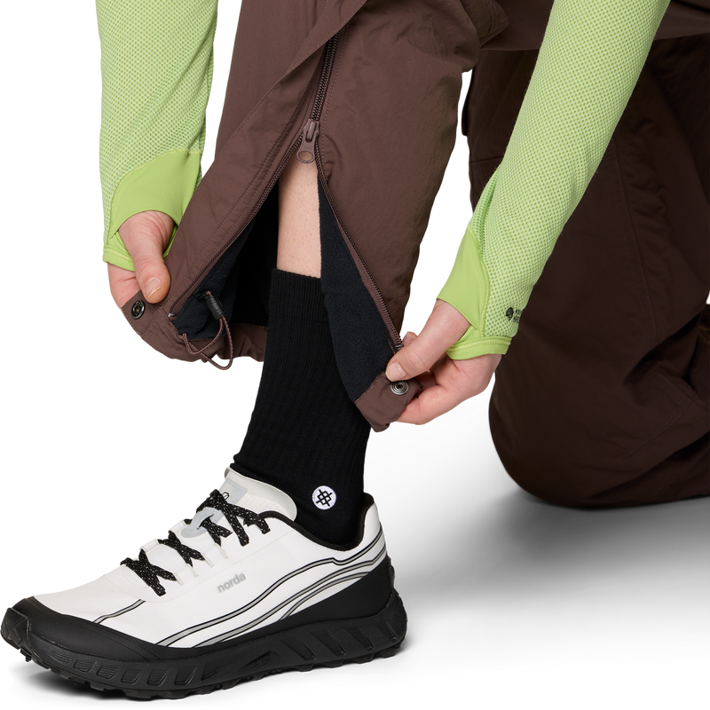 Women's Stryder Lined Pant, Mountain Hardwear Women's Stryder Lined Pant cuff zipper