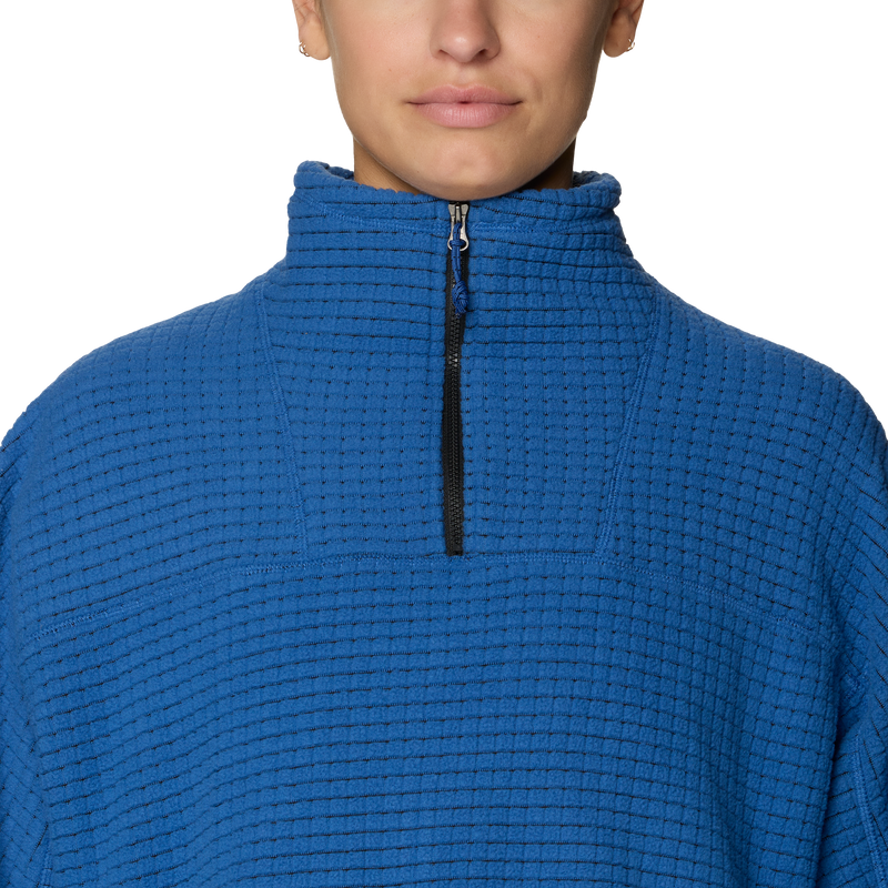 Mountain Hardwear Women's Summit Grid Big Grid 1/2 Zip Neckline