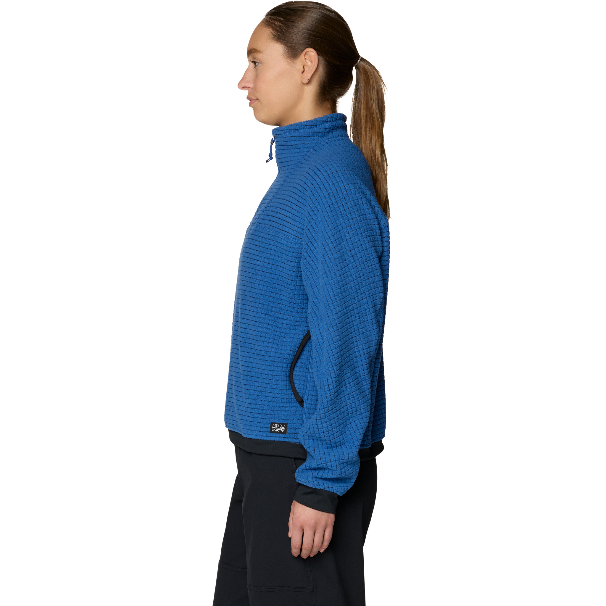 Mountain Hardwear Women's Summit Grid Big Grid 1/2 Zip Side
