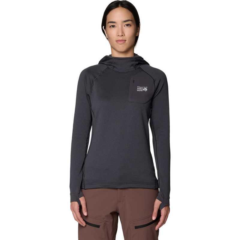 Mountain Hardwear Women's Up First Tech Fleece Hoody in Sharks