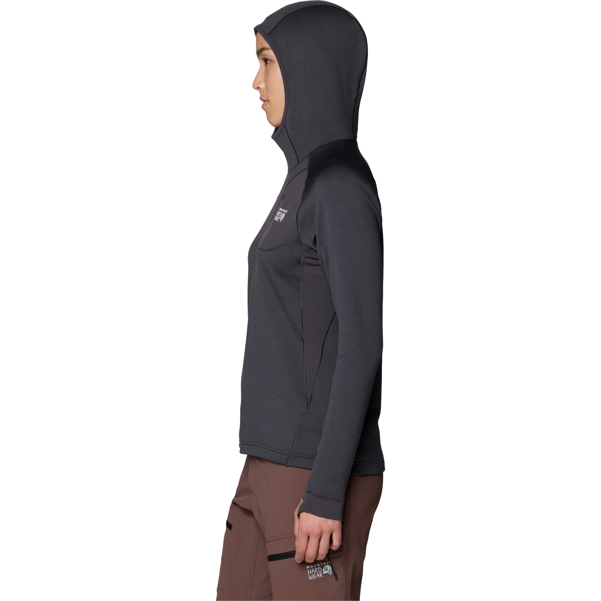 Mountain Hardwear Women's Up First Tech Fleece Hoody Side