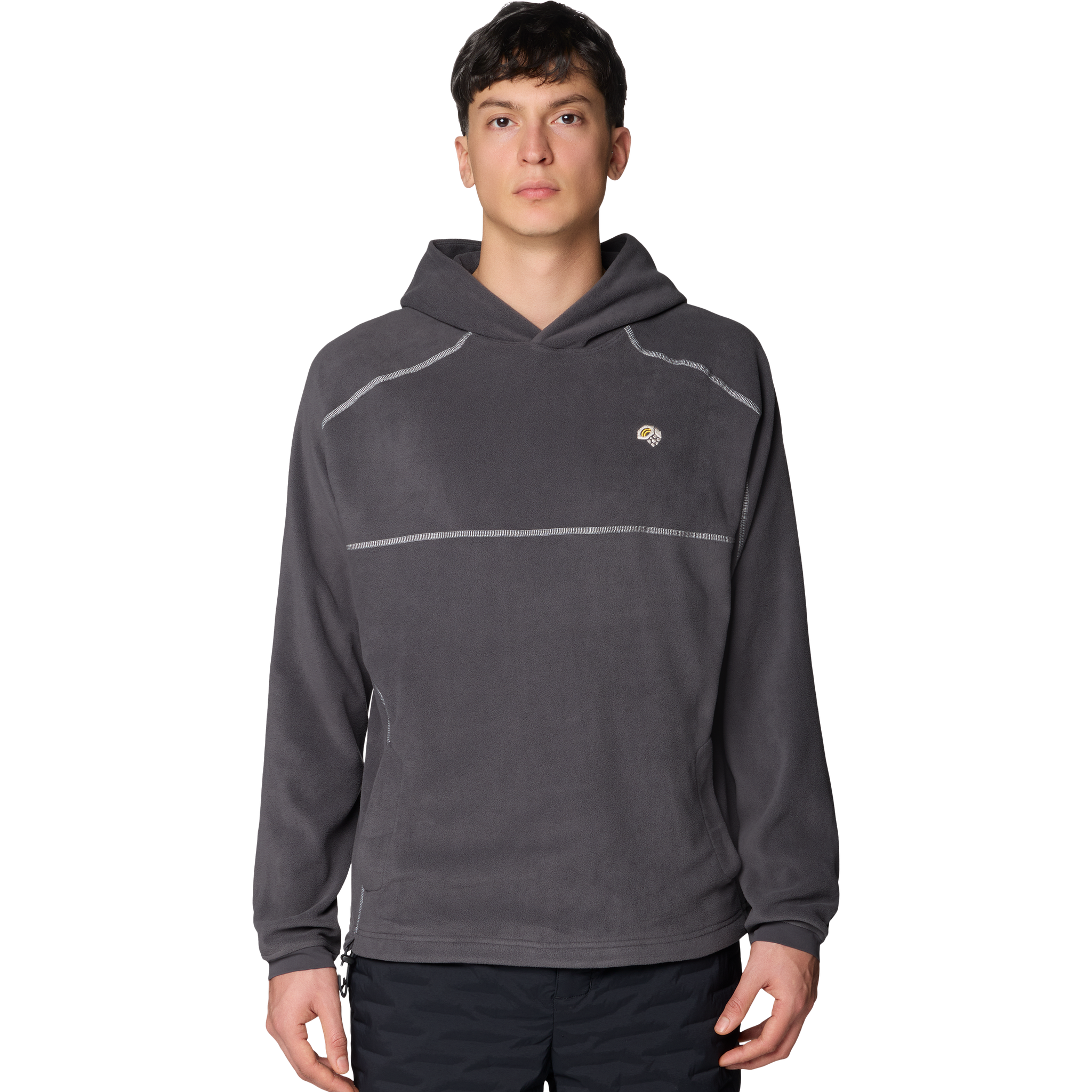 Mountain Hardwear Men's Microchill Hoody Front on model